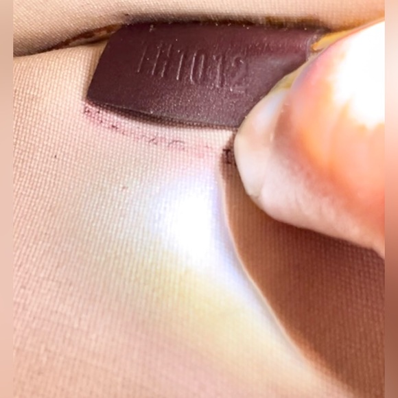 Vintage Louis Vuitton red mini monogram juliet bag denim - Picture 8 of 10